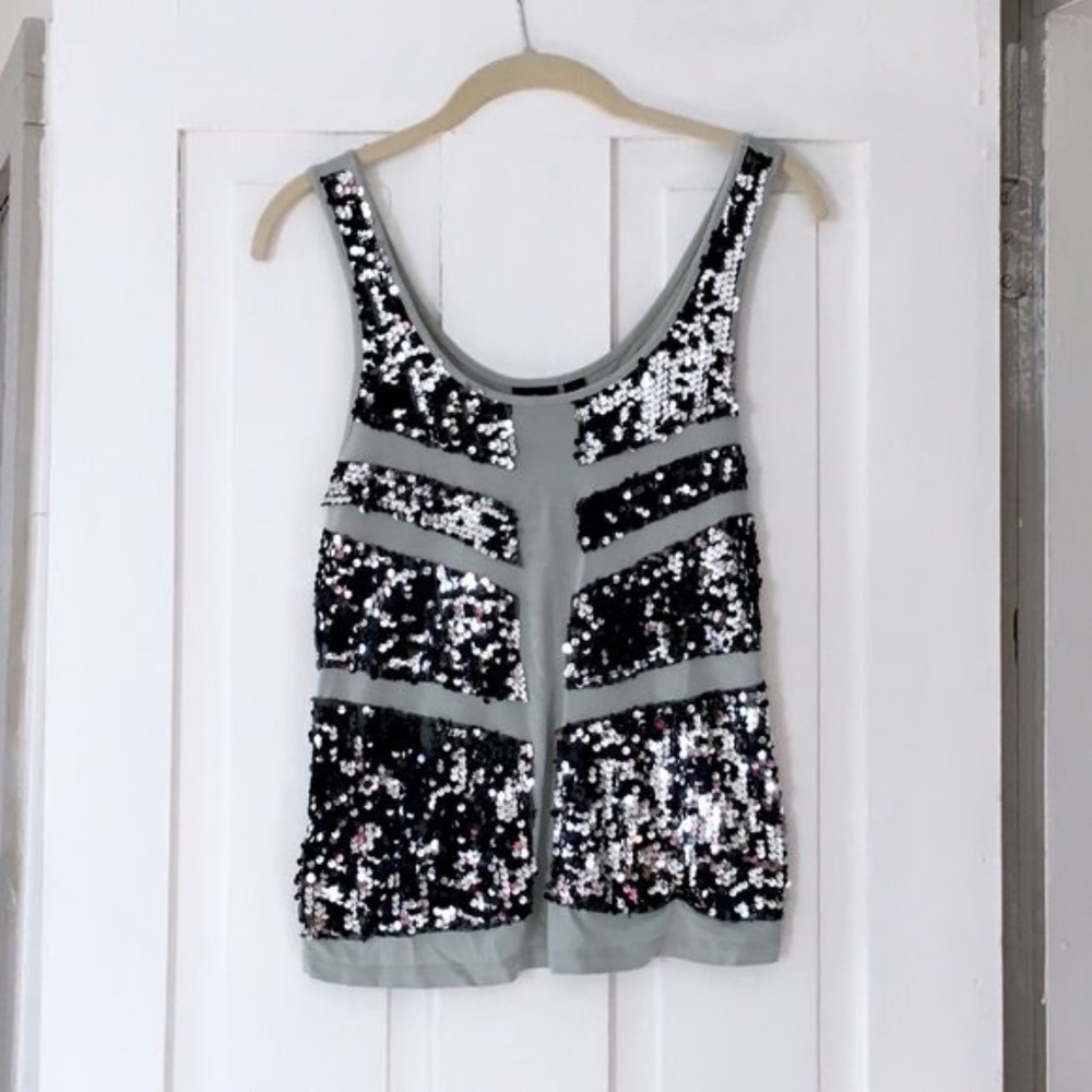 Rock Republic Mint Sequin Tank.